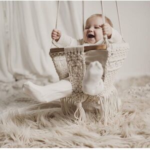 Baby/Toddler macrame swing